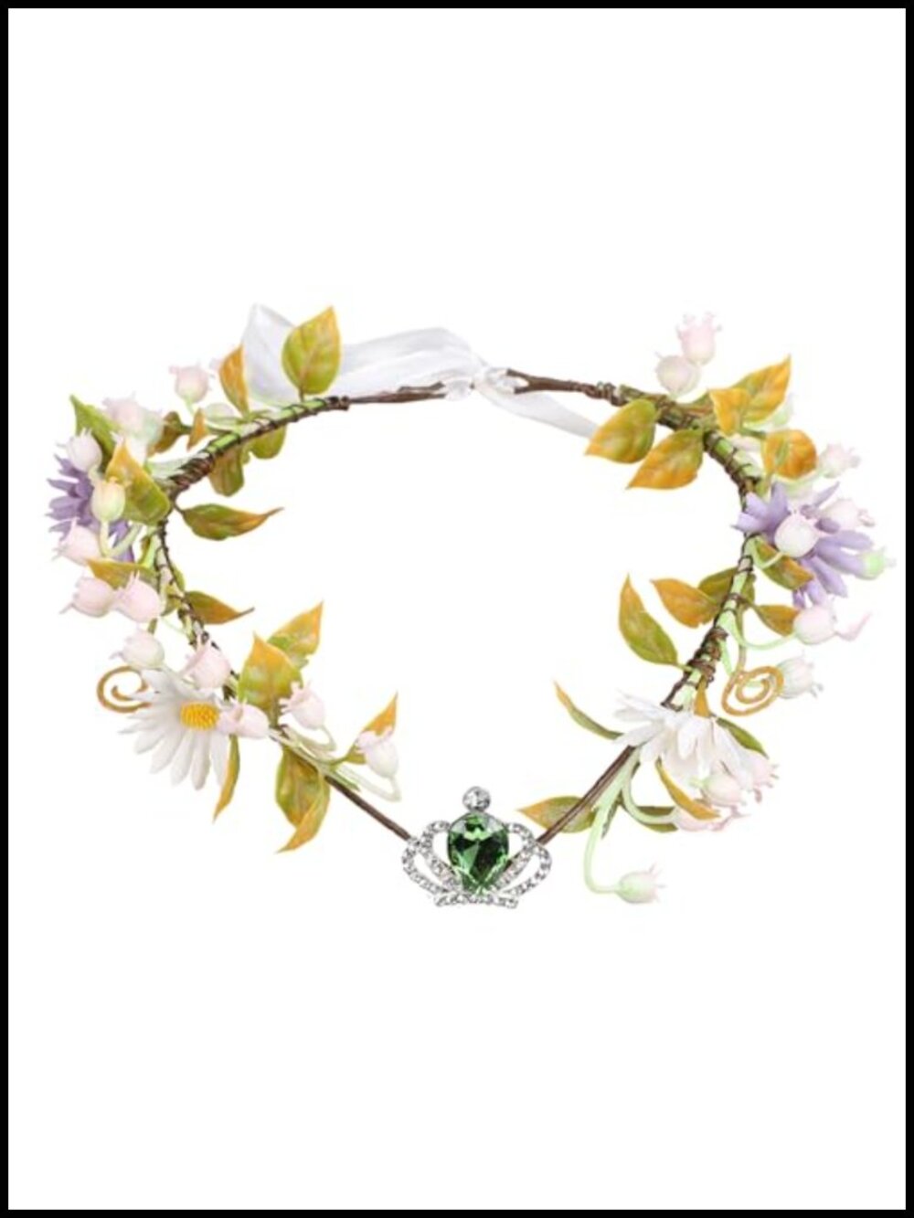 Fairy Flower Crown Woodland Headband Floral Headpiece Halo